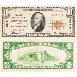 First National Bank, Winnemucca $10