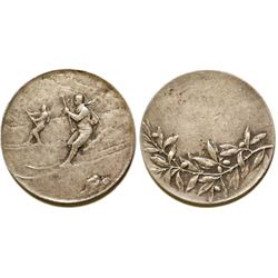 Silver Skiing Medal