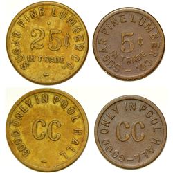 Sugar Pine Lumber Co. Tokens