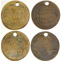 Hume Bennett Lumber Co. Employee Tokens
