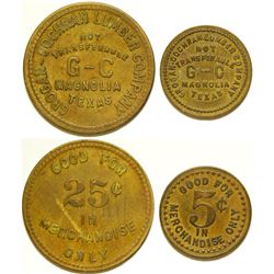 Grogan-Cochran Lumber Co. Tokens