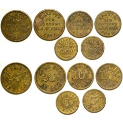 Wharton Ice Factory Tokens