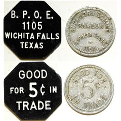 Buckhorn Domino Parlor/ BPOE Tokens