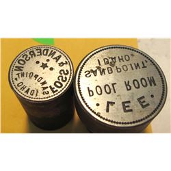 Lee Pool Room/Foos & Anderson Token Dies