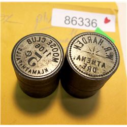 Moose Club/ W.R. Harden Token Dies