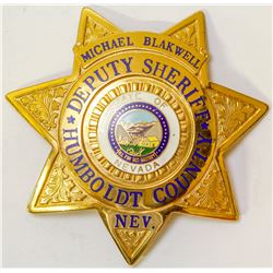 Badge from Humboldt County Nevada