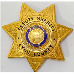 Badge from Lyon County Nevada