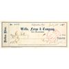 Image 1 : Rare Wells Fargo Check