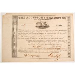 Accessory Transit Co of Nicaragua Bond, #1