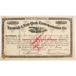 Norwich and New York Transportation Co Stock