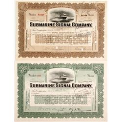 Submarine Signal Co Stocks, 2 Different