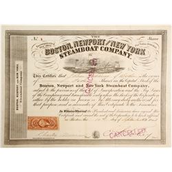 Boston, Newport and New York Steamboat Co Stock