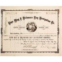 Cape May & Delaware Bay Navigation Co Stock