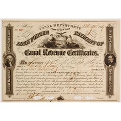 State of New York Canal Revenue Loan Certificate