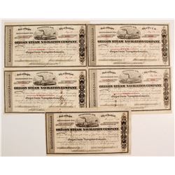 Oregon Steam Navigation Co Stock Collection