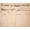 Image 1 : Holbrook, Ft. Apache Stage Line Way Bill, 1905