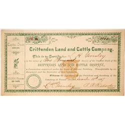 Crittenden Land and Cattle Company Stock