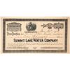 Image 1 : Summit Lake Water Company Stock