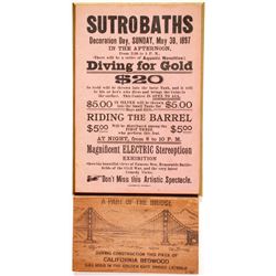 Sutro Baths/ Golden Gate Bridge Memorabilia