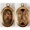 Image 1 : California Gold in Quartz oval pendant