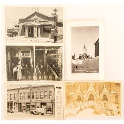 Virginia City Building Real Photo Postcards