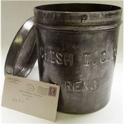 Antique Chism Ice Cream Bucket