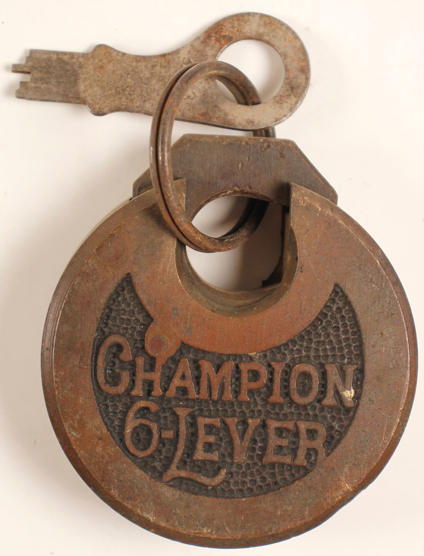 Champion 6 Lever Embossed Lock w key