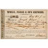 Image 1 : 1859 Wells Fargo Receipt from San Francisco to Oroville