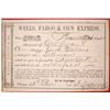 Image 1 : Wells Fargo Placerville Shipping Receipt, 1864