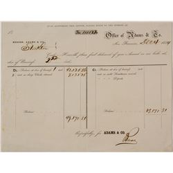 Adams & Co. Internal Accounting Form