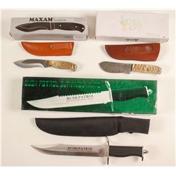 Three hunting/survival knives