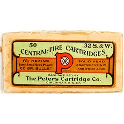 Turn of the Century Peters .32 S&W cartridges