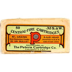 Turn of the Century Peters .32 S&W cartridges