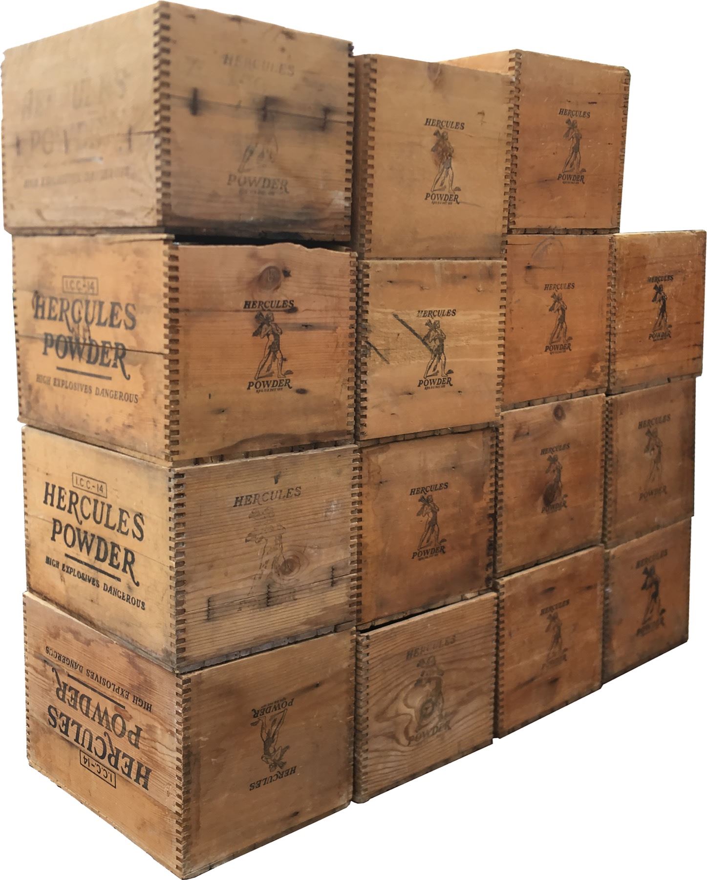 Dynamite Boxes Dynamite Boxes - Hercules Powder - Lot of 15