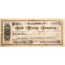 Talisman Gold Mining Co. Stock