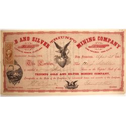 Rare Triunfo Gold & Silver Mining Certificate