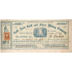 Gold Rock Gold and Silver Mining Company Stock