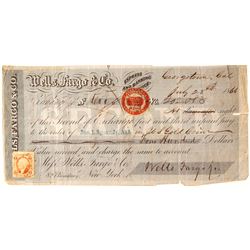 Georgetown, CA Check with Revenue Stamp