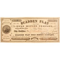 Scadden Flat Gold Mining Co. Stock #11