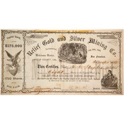 Relief Gold and Silver Mining Company Stock
