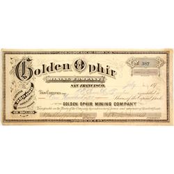 Golden Ophir Mining Co. Stock