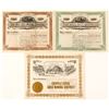 Image 1 : Three Different Bull Hill Mining Stock Certificates, Cripple Creek, CO