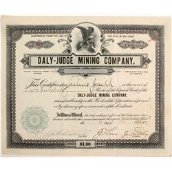 Daly-Judge Mining Company Stock