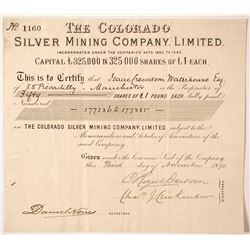 Colorado Silver Mining Company Stock