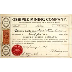 Ossipee Mining Co. Stock