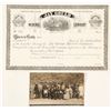 Image 1 : Jay Gould Mining Company Stock Certificate & Real Photo Postcard