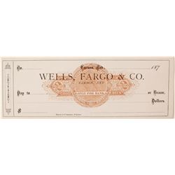 Very Rare Wells Fargo Nevada Revenue RN Check