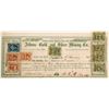 Image 1 : Athens Gold and Silver Mining Company Stock with Five 5c Nevada Revenue Stamps