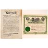 Image 1 : Gold Park Mining & Milling Co. Broadside & Stock Certificate