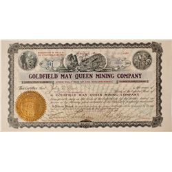 Goldfield May Queen Mining Company Stock Certificate: Wingfield Collection